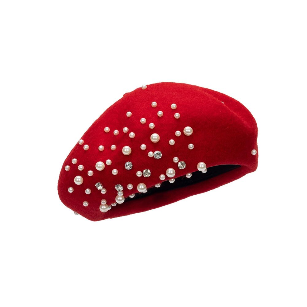 7725 Women Wool Beret Hat, Classic French Style Artist Solid Color Chic - Picture 3 of 5